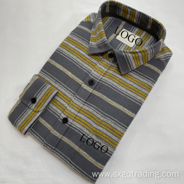 100%cotton flannel male shirt